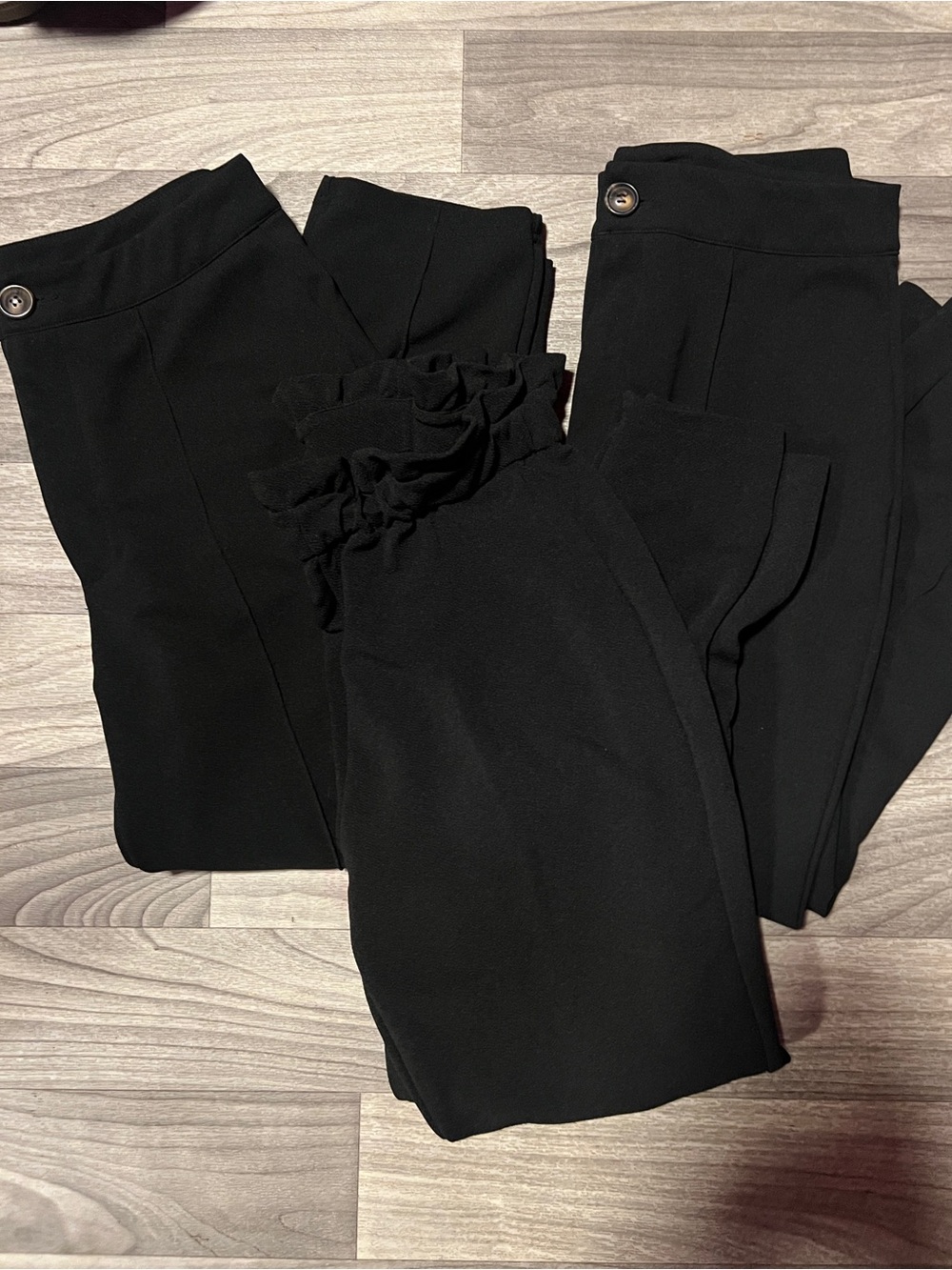 Bundle of 3 Black Pants - PETITE L